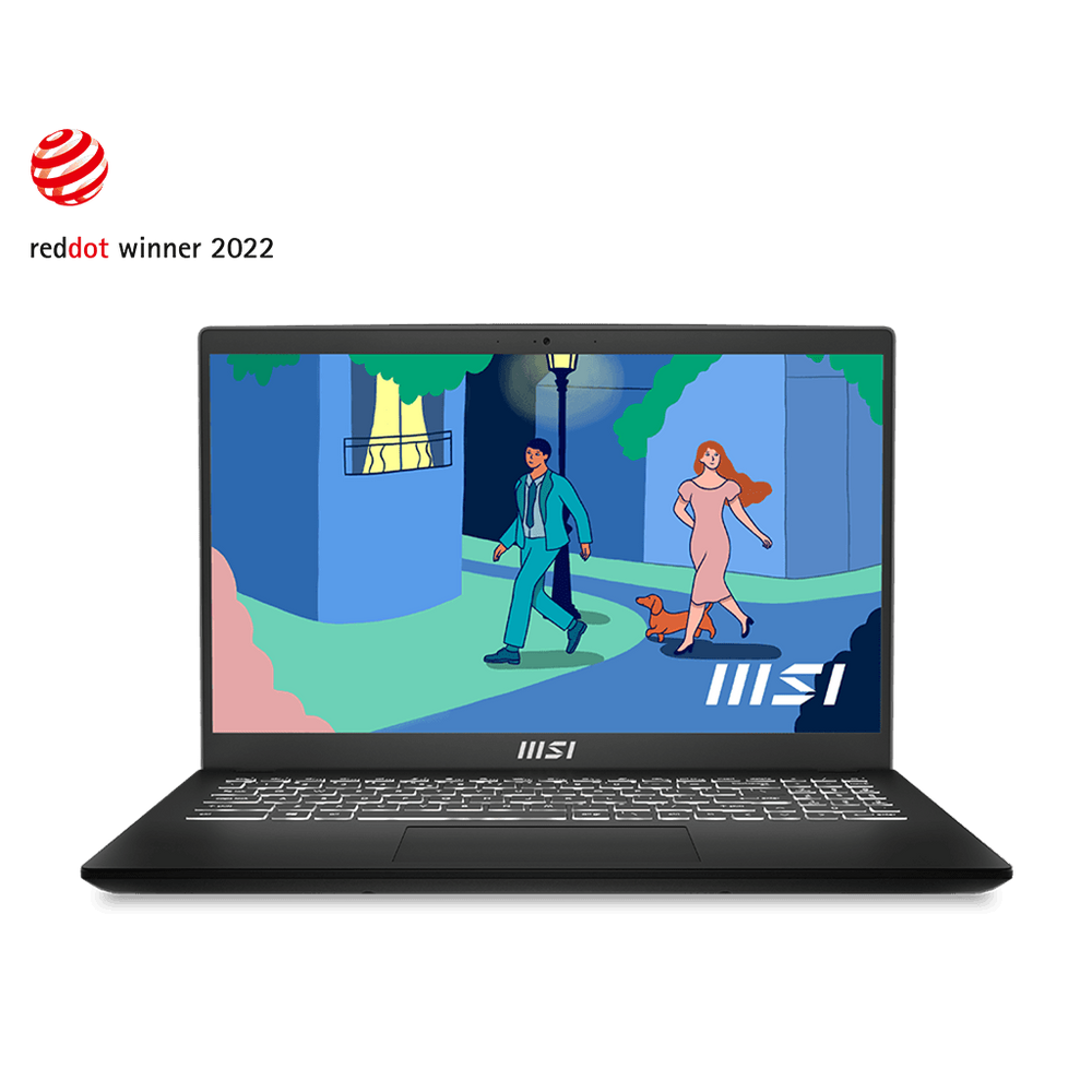 msi modern 15 b12m-069nz 15.6" fhd intel i7-1255u 16gb 512gb ssd win11 black  tech supply shed