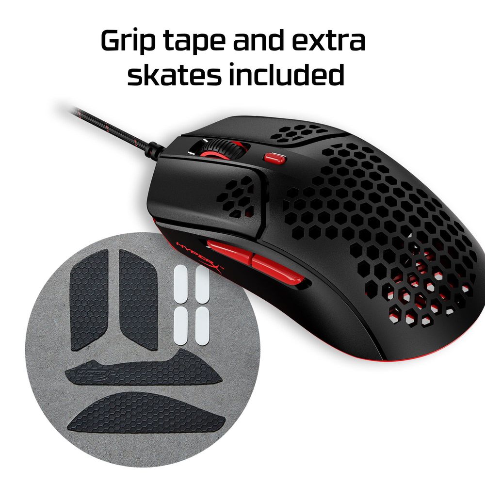 Hyperx Pulsefire Haste Gaming Mouse (Black-Red)